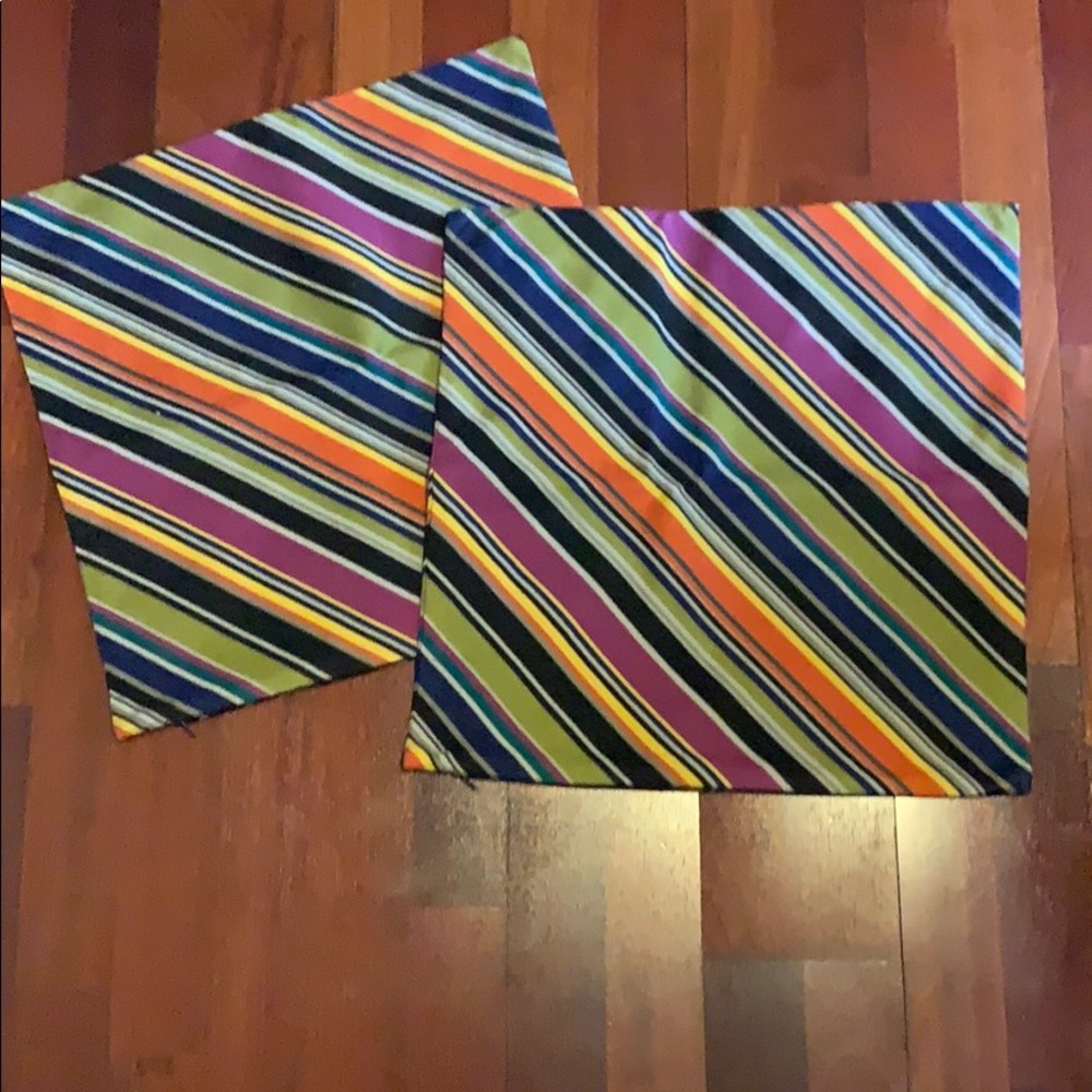 Crate&Barrel Rimini Diagonal Pillow Cases